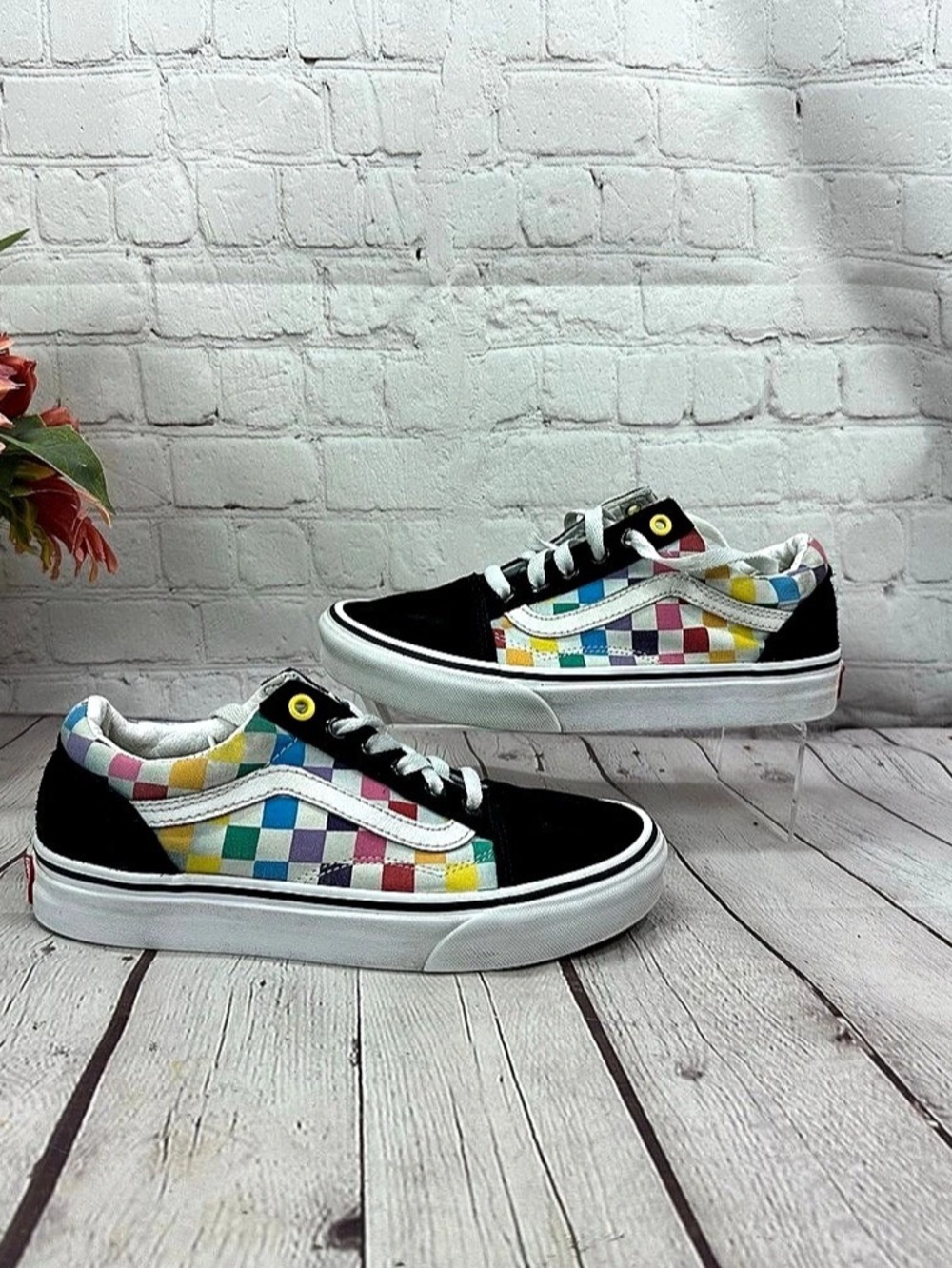 Vans Old Skool Checkered Sneakers Multicolor US 6.5